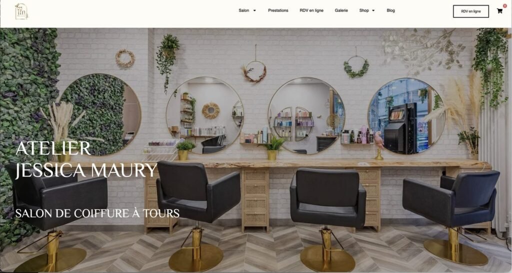Aperçu du site Atelier Jessica Maury réalisé par Katimini